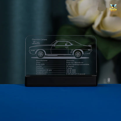 LED Nameplate for LEGO® Chevrolet Camaro Z28 10304