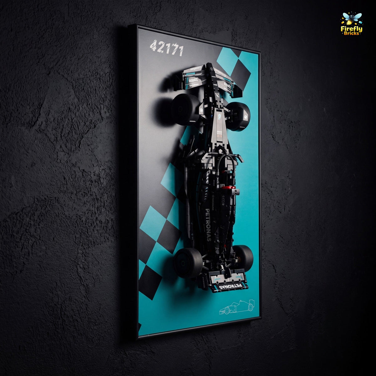 Display Wall-Mount for LEGO® Mercedes-AMG F1 W14 E Performance 42171