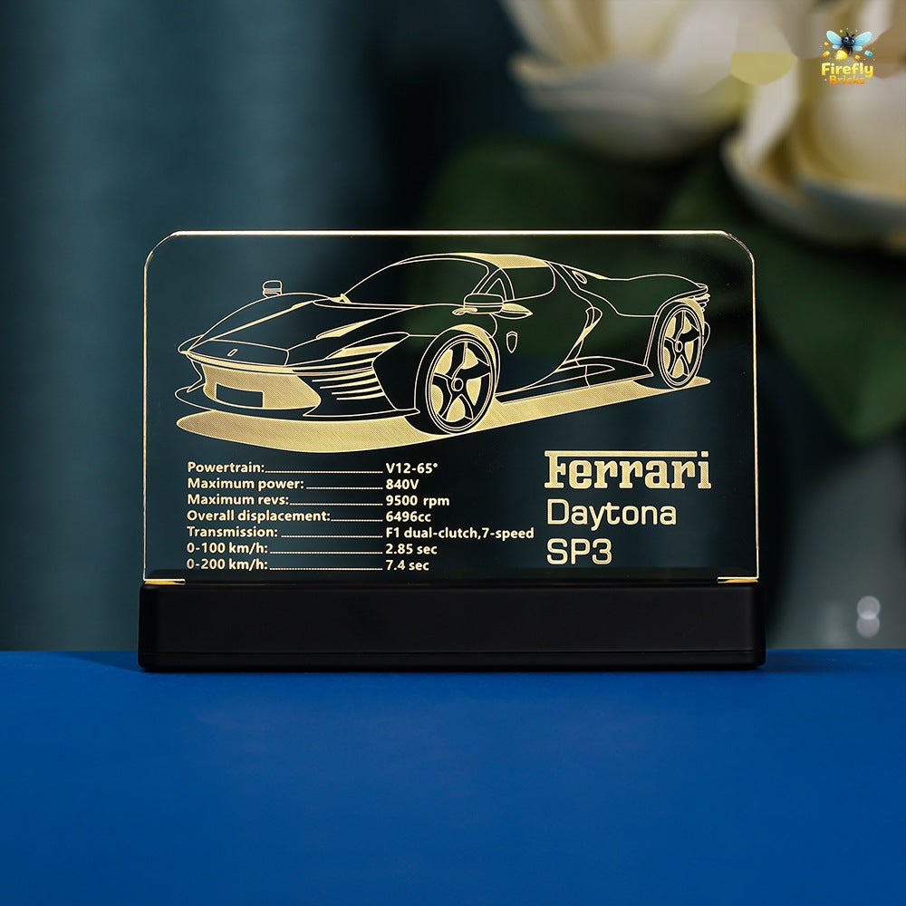 LED Nameplate for LEGO® Ferrari Daytona SP3 42143