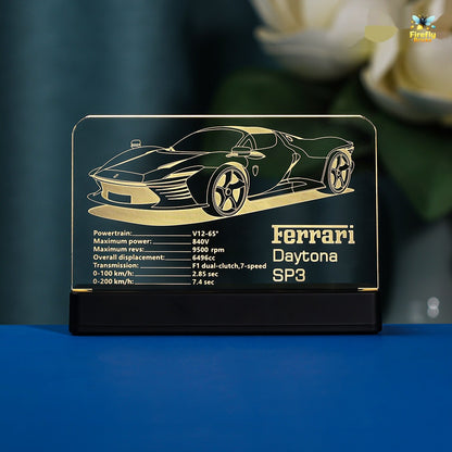 LED Nameplate for LEGO® Ferrari Daytona SP3 42143