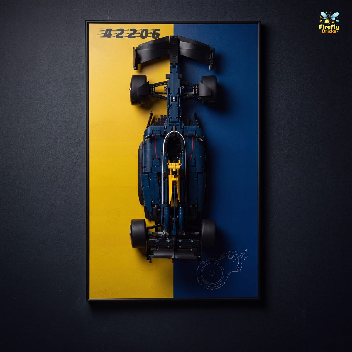 Display Wall-Mount for LEGO® Oracle Red Bull Racing RB20 F1 Car 42206