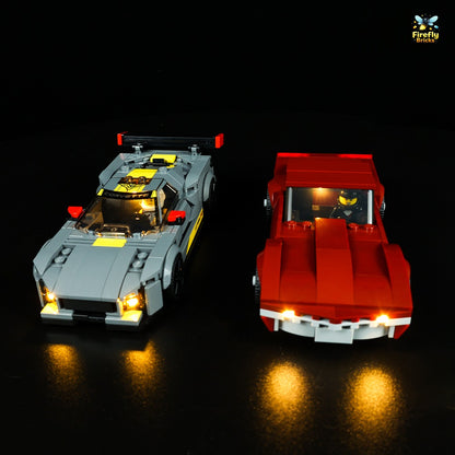 Light Kit for LEGO® Chevrolet Corvette C8.R, 1968 Chevrolet Corvette 76903