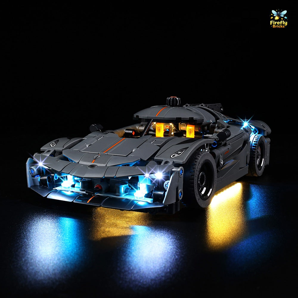 Light Kit for LEGO® Koenigsegg Jesko Absolut Grey Hypercar 42173