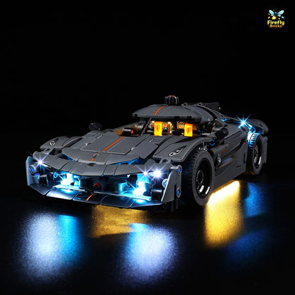 Light Kit for LEGO® Koenigsegg Jesko Absolut Grey Hypercar 42173