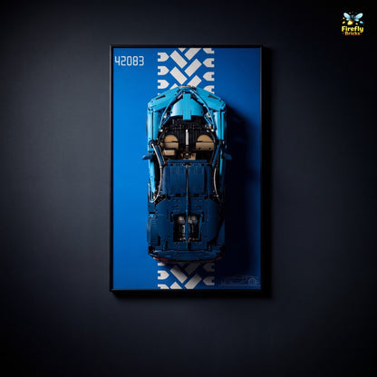 Display Wall-Mount for LEGO® Bugatti Chiron 42083
