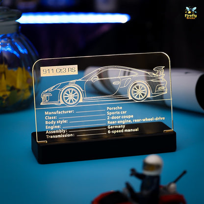 LED Nameplate for LEGO® Porsche 911 GT3 RS 42056