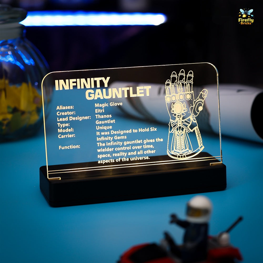 LED Nameplate for LEGO® Infinity Gauntlet 76191