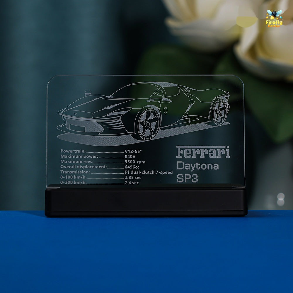 LED Nameplate for LEGO® Ferrari Daytona SP3 42143