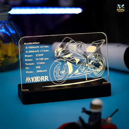 LED Nameplate for LEGO® BMW M 1000 RR 42130