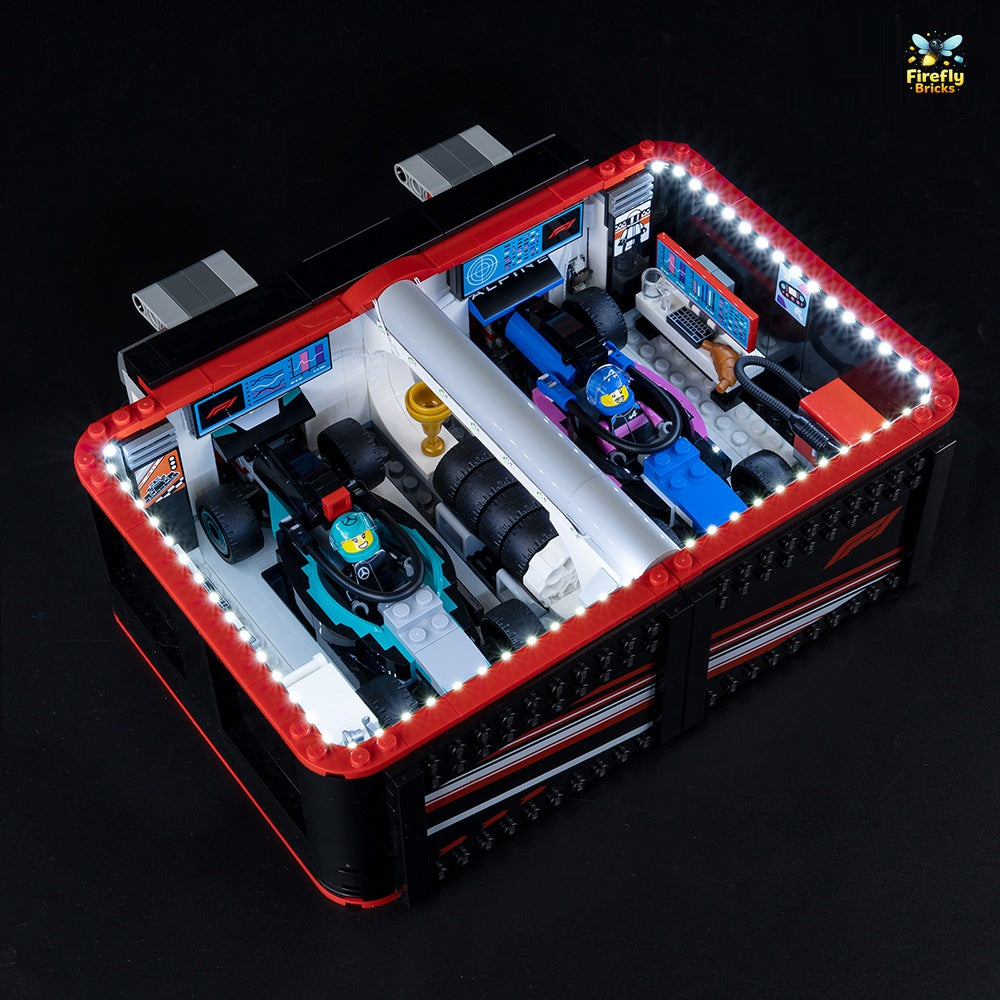 Light Kit for LEGO® F1 Garage & Mercedes-AMG & Alpine Cars 60444