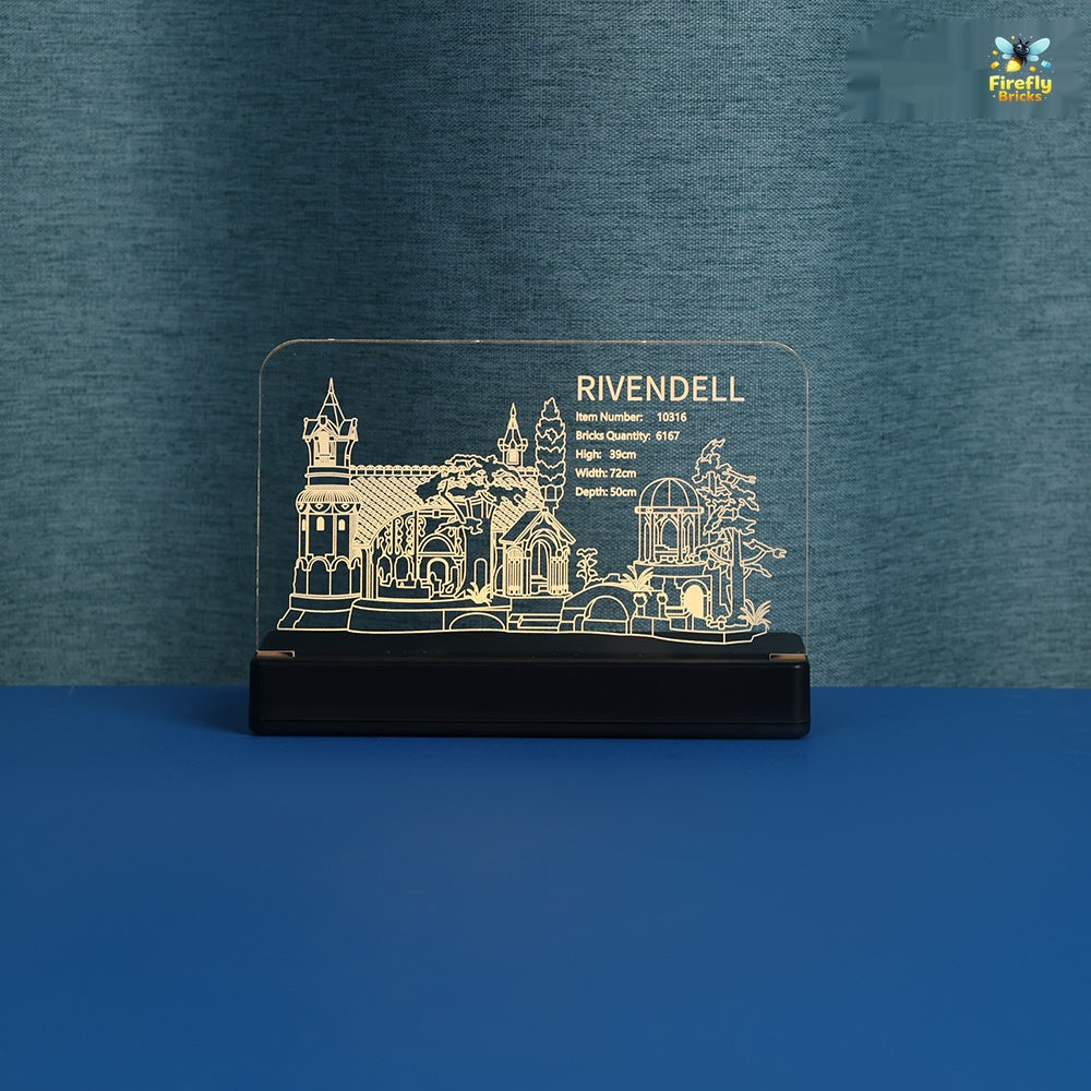 LED Nameplate for LEGO® The Lord of the Rings: Rivendell 10316