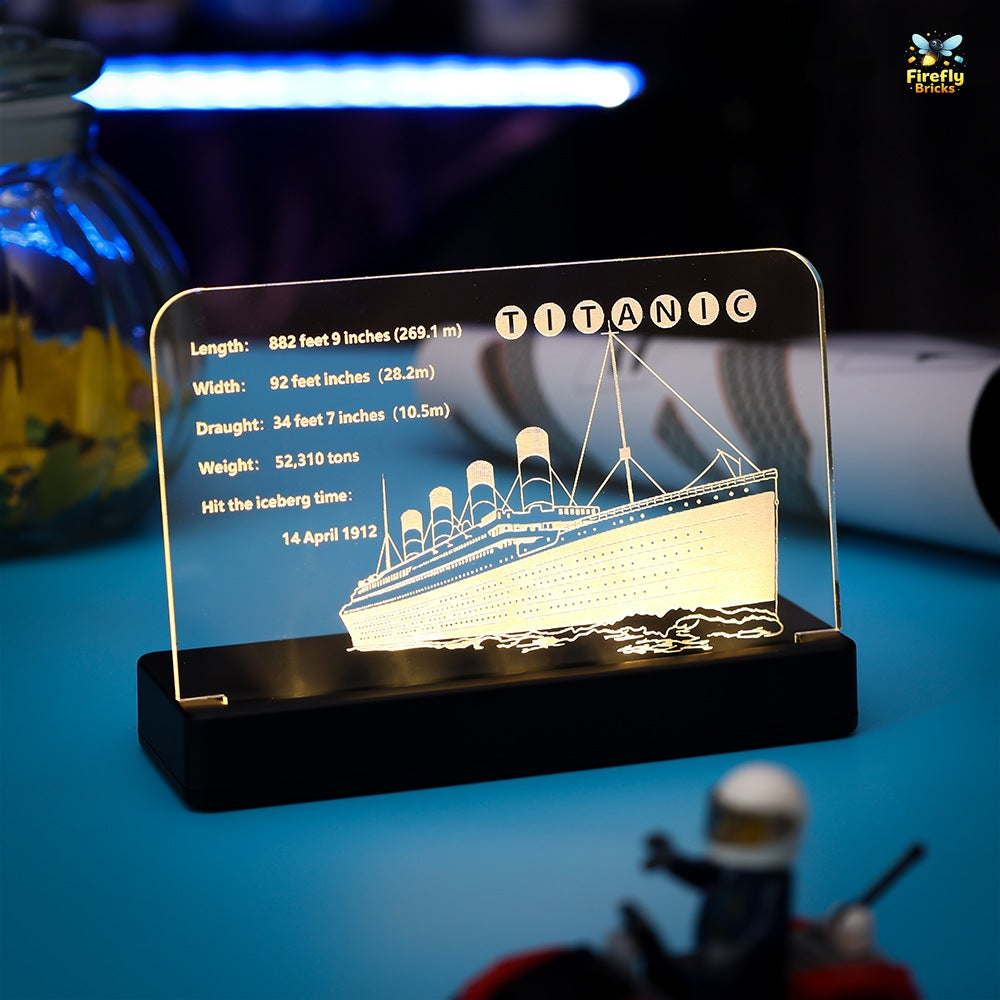 LED Nameplate for LEGO® Titanic 10294