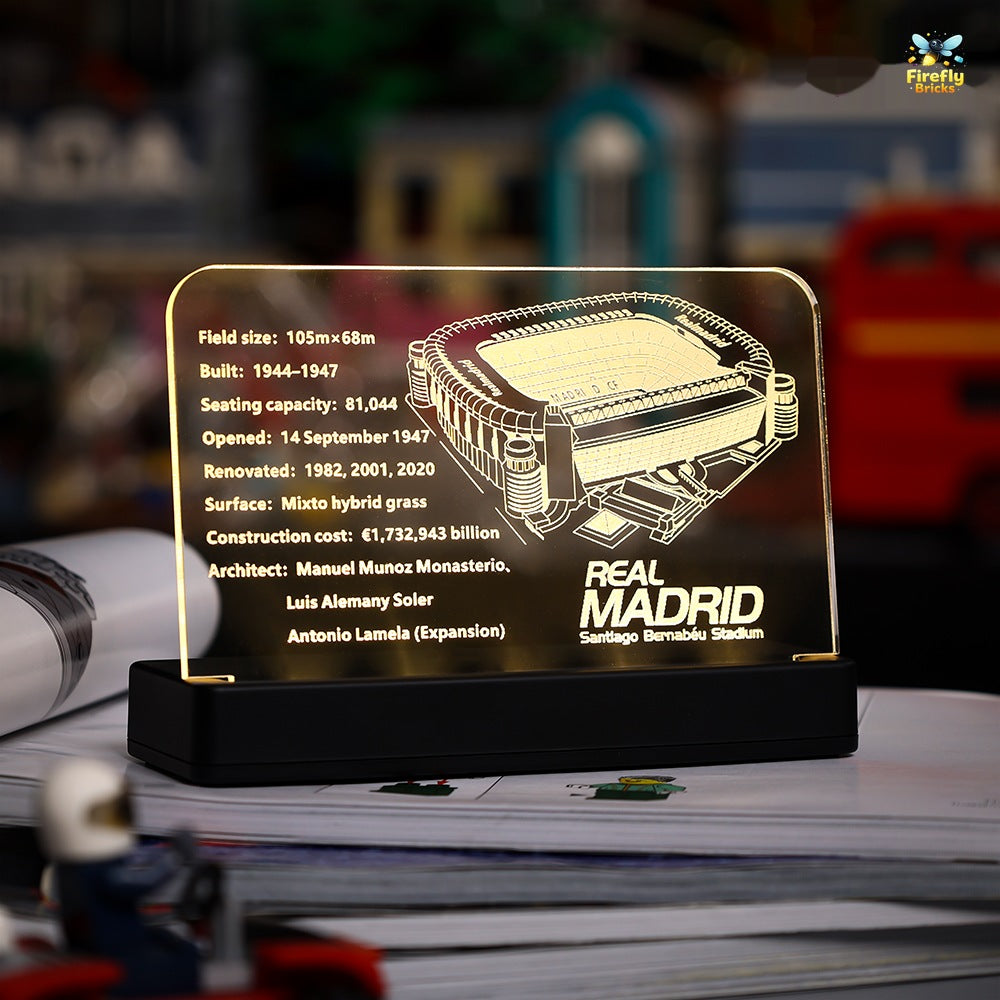 LED Nameplate for LEGO® Real Madrid – Santiago Bernabéu Stadium 10299
