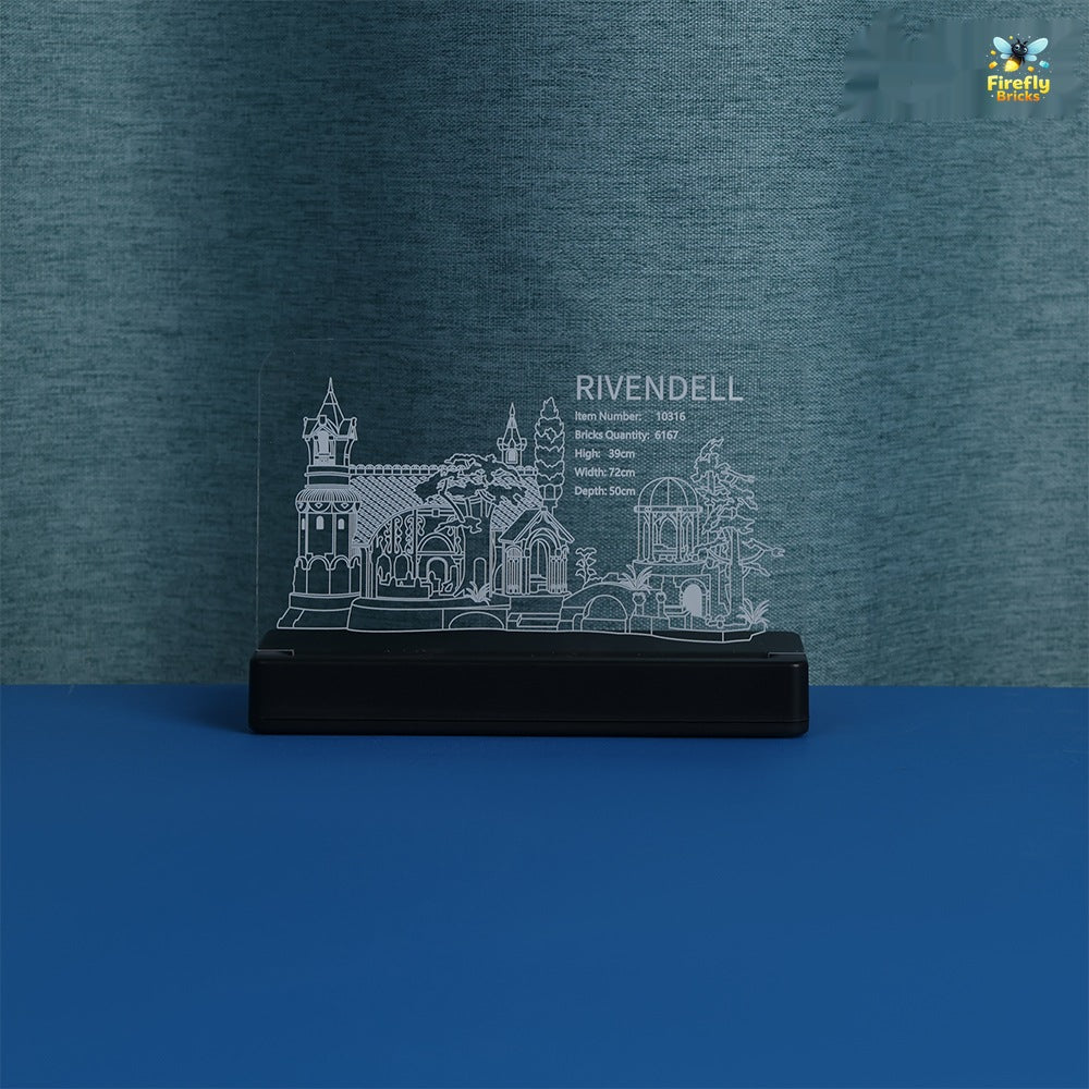 LED Nameplate for LEGO® The Lord of the Rings: Rivendell 10316