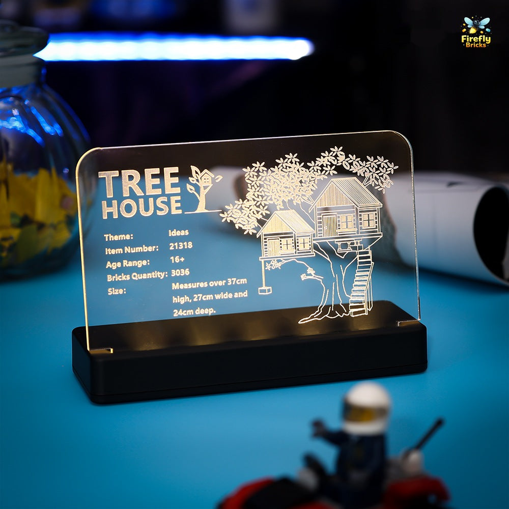 LED Nameplate for LEGO® Tree House 21318