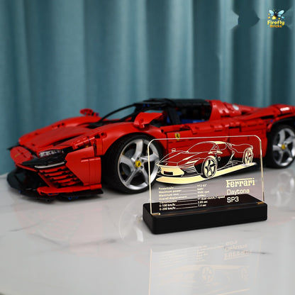 LED Nameplate for LEGO® Ferrari Daytona SP3 42143