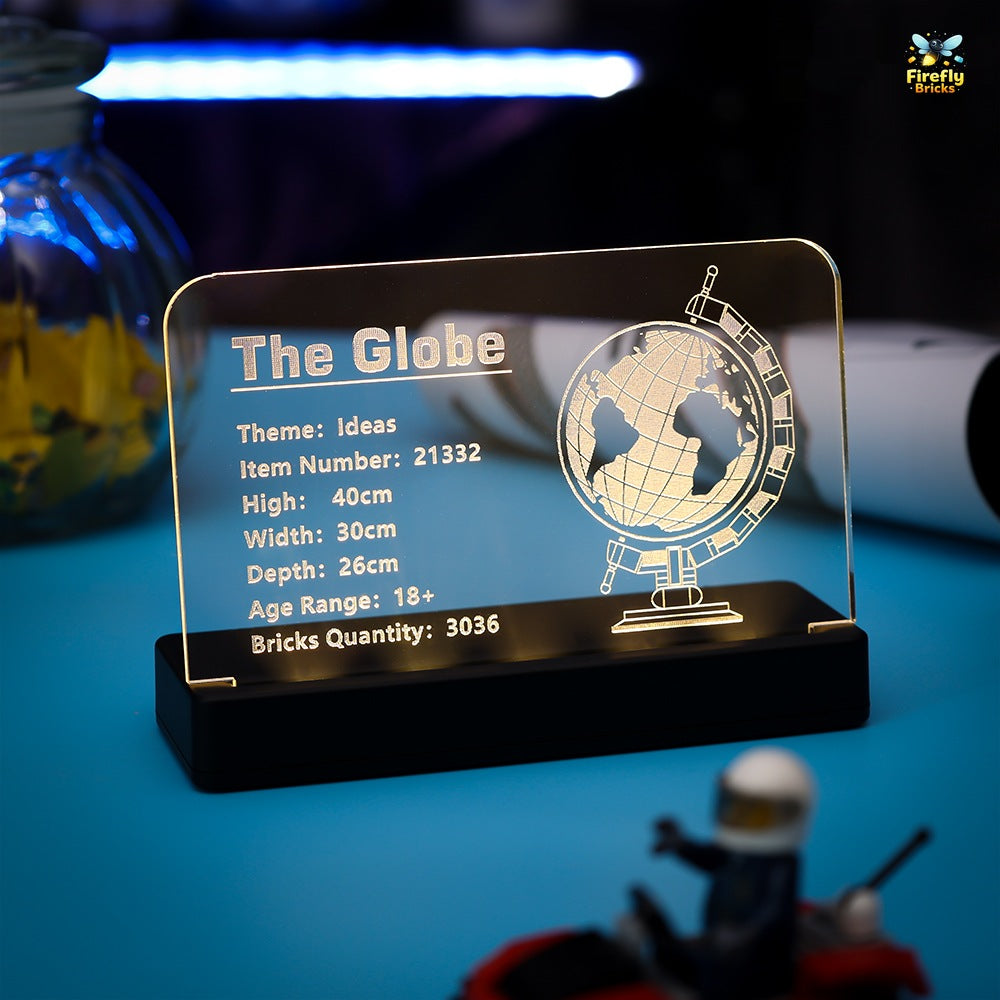 LED Nameplate for LEGO® The Globe 21332