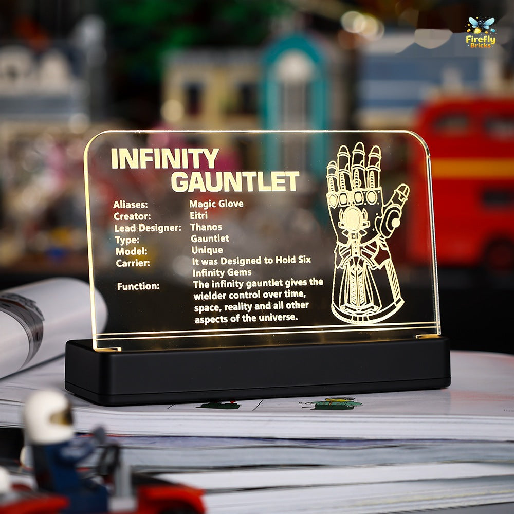 LED Nameplate for LEGO® Infinity Gauntlet 76191