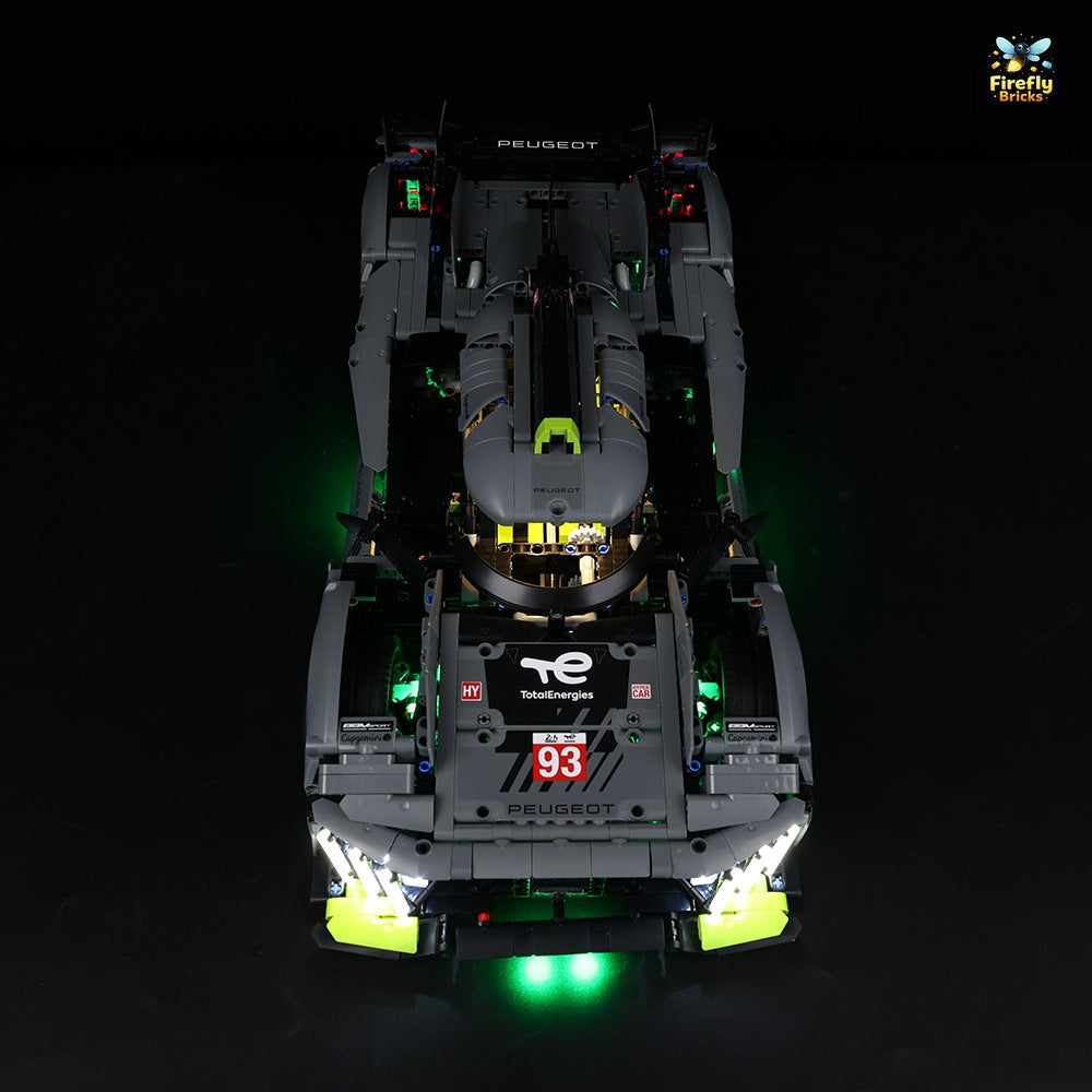 Light Kit for LEGO® PEUGEOT 9X8 24H Le Mans Hybrid Hypercar 42156