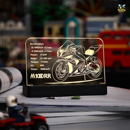 LED Nameplate for LEGO® BMW M 1000 RR 42130