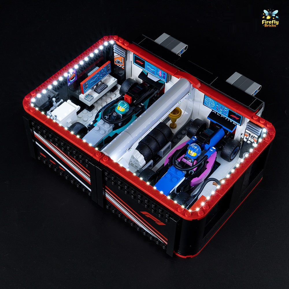 Light Kit for LEGO® F1 Garage & Mercedes-AMG & Alpine Cars 60444