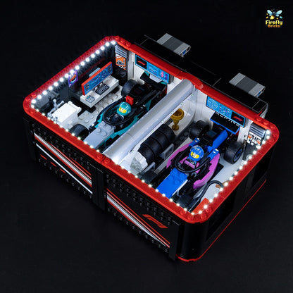 Light Kit for LEGO® F1 Garage & Mercedes-AMG & Alpine Cars 60444