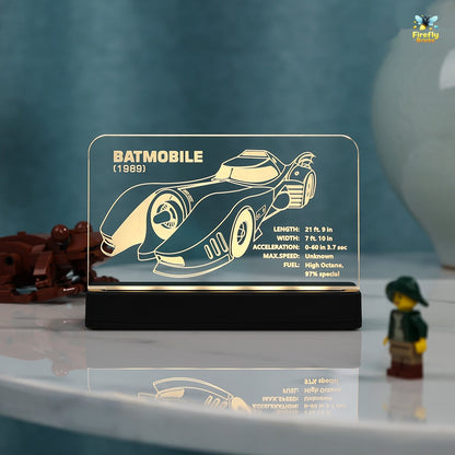 LED Nameplate for LEGO® 1989 Batmobile 76139