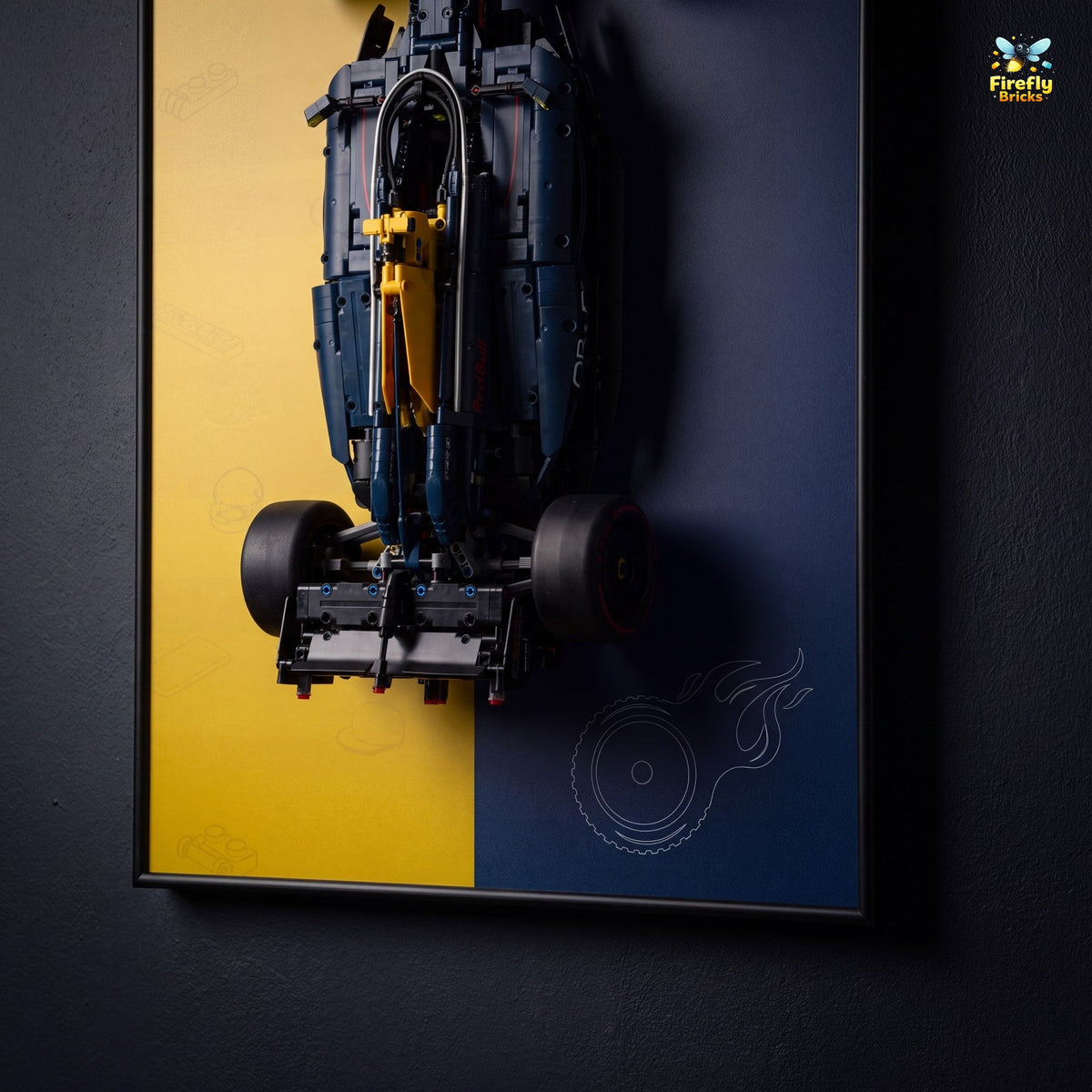 Display Wall-Mount for LEGO® Oracle Red Bull Racing RB20 F1 Car 42206