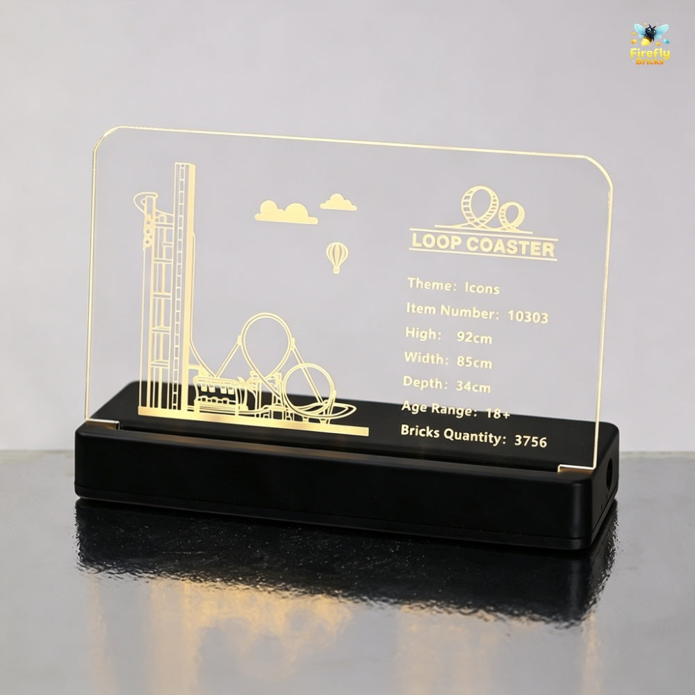 LED Nameplate for LEGO® Loop Coaster 10303