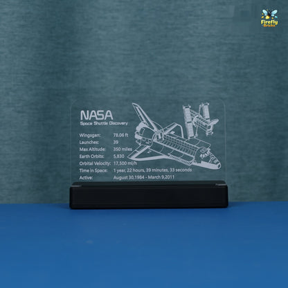 LED Nameplate for LEGO® NASA Space Shuttle Discovery 10283