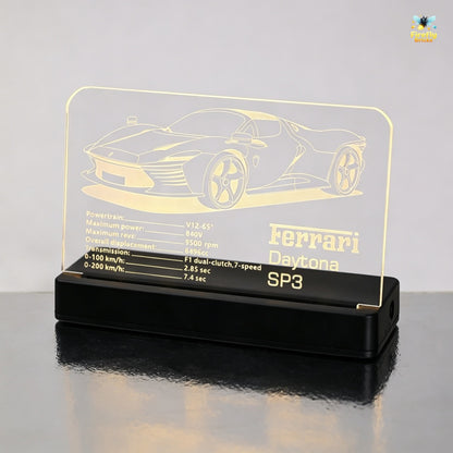 LED Nameplate for LEGO® Ferrari Daytona SP3 42143