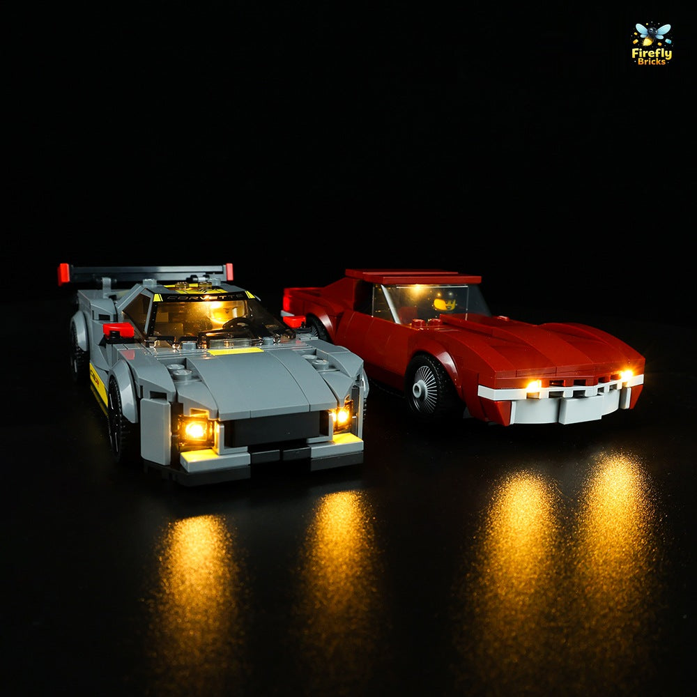 Light Kit for LEGO® Chevrolet Corvette C8.R, 1968 Chevrolet Corvette 76903