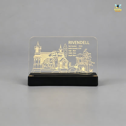 LED Nameplate for LEGO® The Lord of the Rings: Rivendell 10316