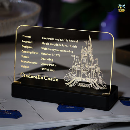 LED Nameplate for LEGO® The Disney Castle 71040