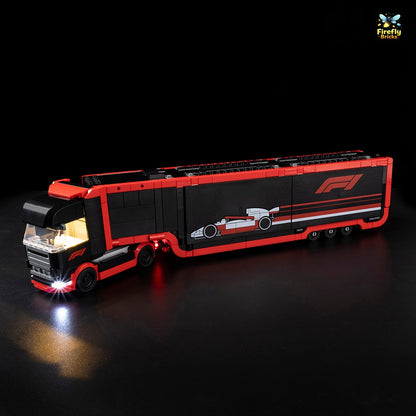 Light Kit for LEGO® F1 Truck with RB20 & AMR24 F1 Cars 60445