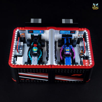 Light Kit for LEGO® F1 Garage & Mercedes-AMG & Alpine Cars 60444