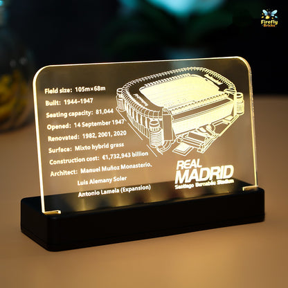 LED Nameplate for LEGO® Real Madrid – Santiago Bernabéu Stadium 10299