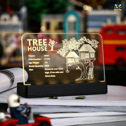 LED Nameplate for LEGO® Tree House 21318