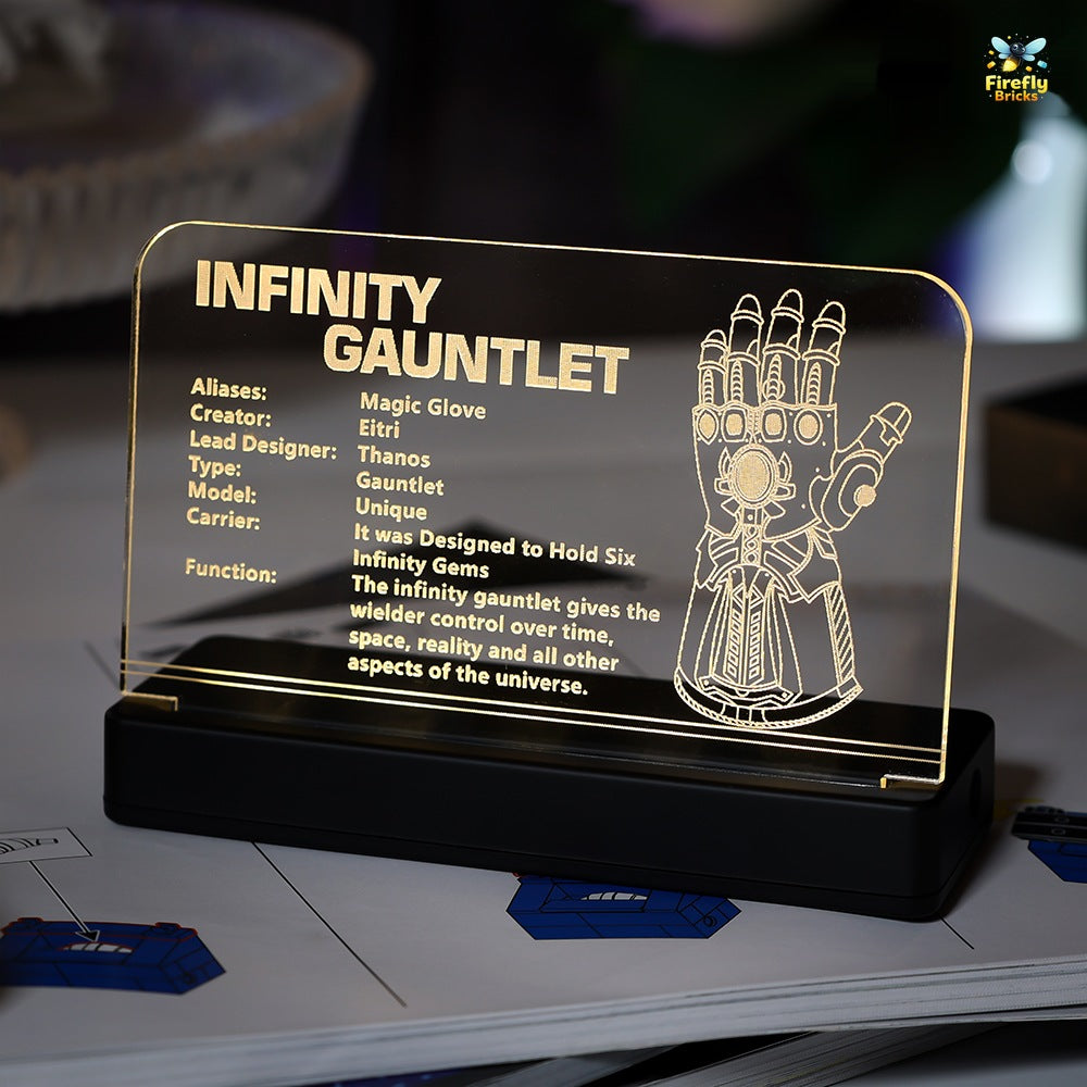 LED Nameplate for LEGO® Infinity Gauntlet 76191