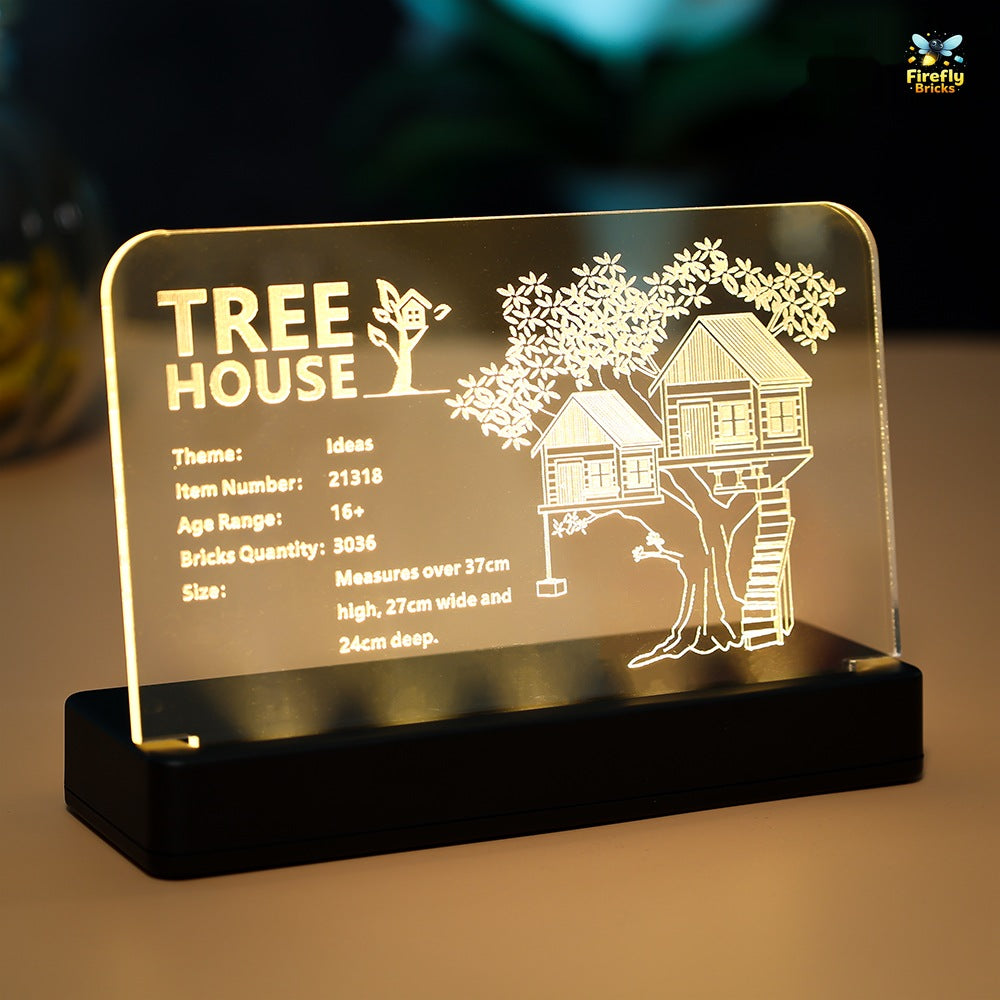 LED Nameplate for LEGO® Tree House 21318