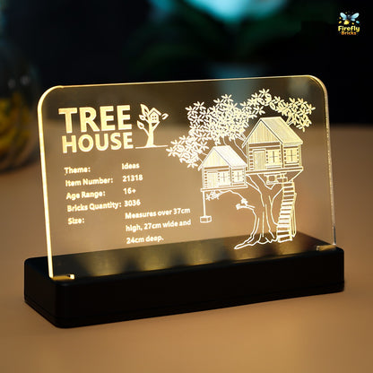 LED Nameplate for LEGO® Tree House 21318