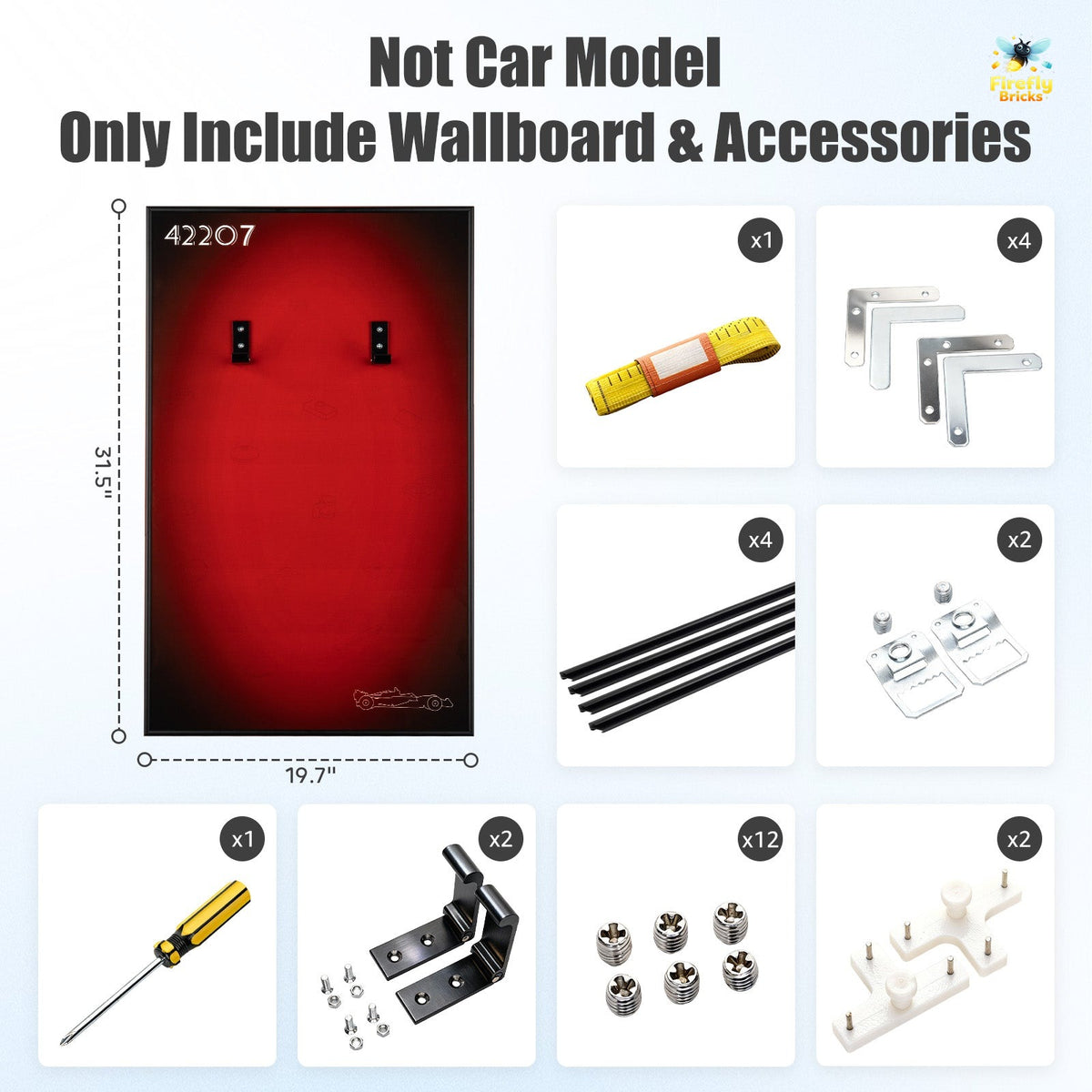 Display Wall-Mount for LEGO® Ferrari SF-24 F1 Car 42207