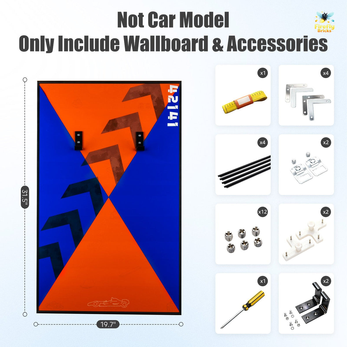 Display Wall-Mount for LEGO® McLaren Formula 1 Race Car 42141