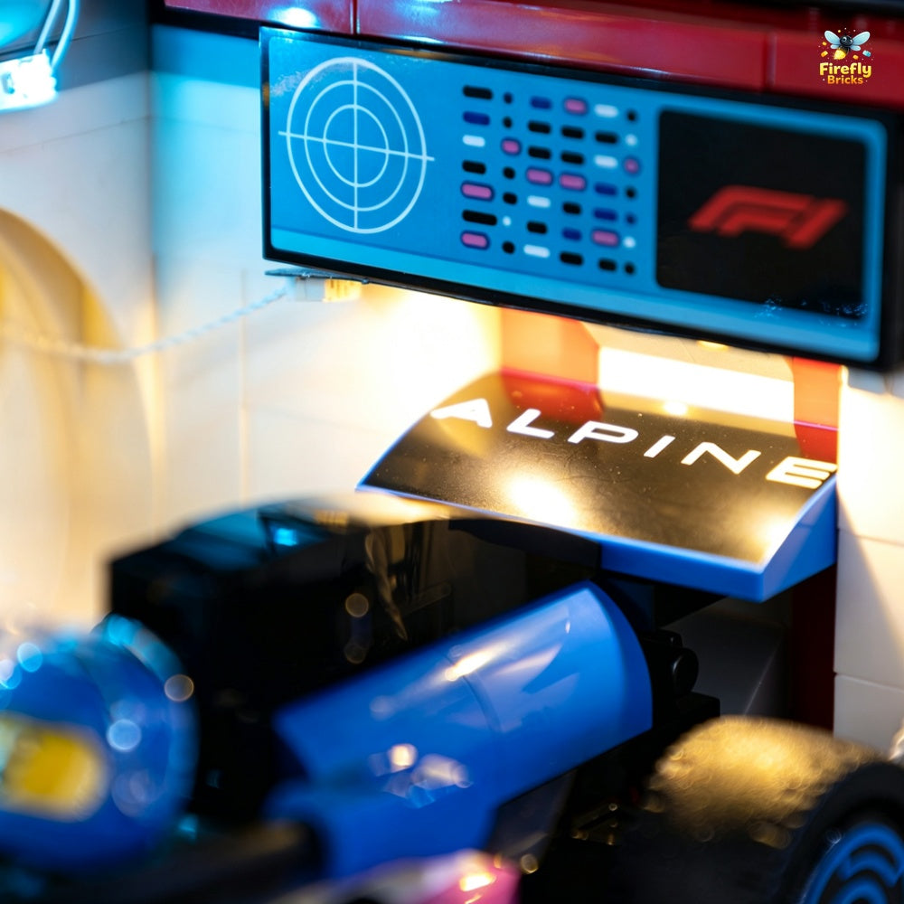 Light Kit for LEGO® F1 Garage & Mercedes-AMG & Alpine Cars 60444