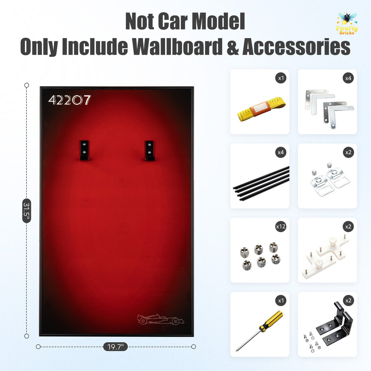 Display Wall-Mount for LEGO® Ferrari SF-24 F1 Car 42207