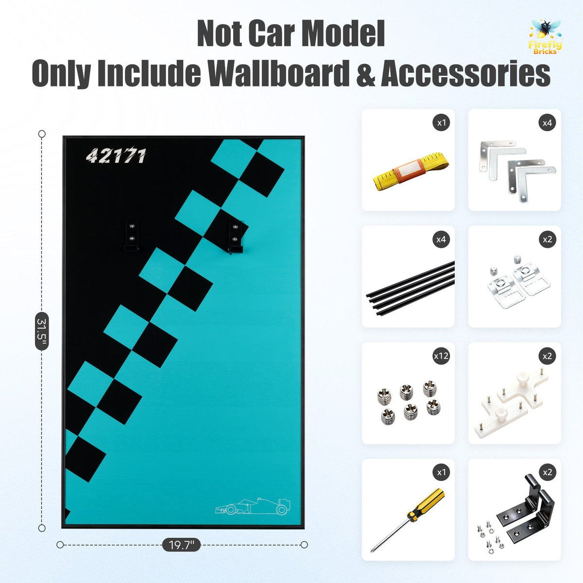 Display Wall-Mount for LEGO® Mercedes-AMG F1 W14 E Performance 42171