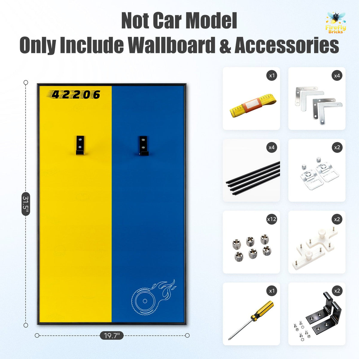 Display Wall-Mount for LEGO® Oracle Red Bull Racing RB20 F1 Car 42206