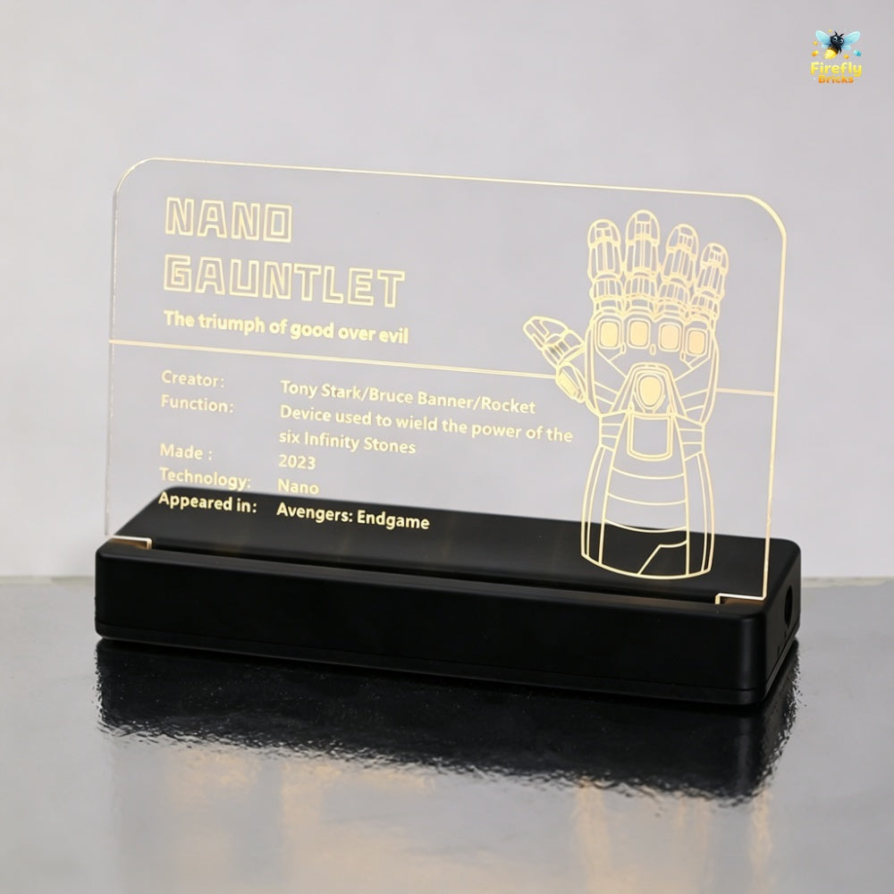 LED Nameplate for LEGO® Nano Gauntlet 76223