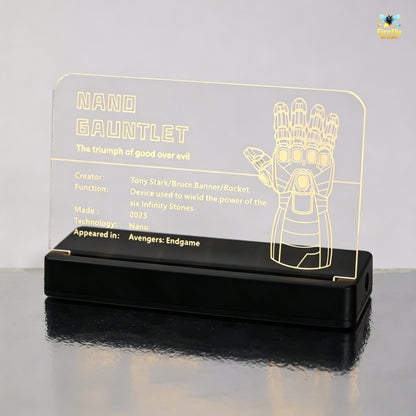 LED Nameplate for LEGO® Nano Gauntlet 76223