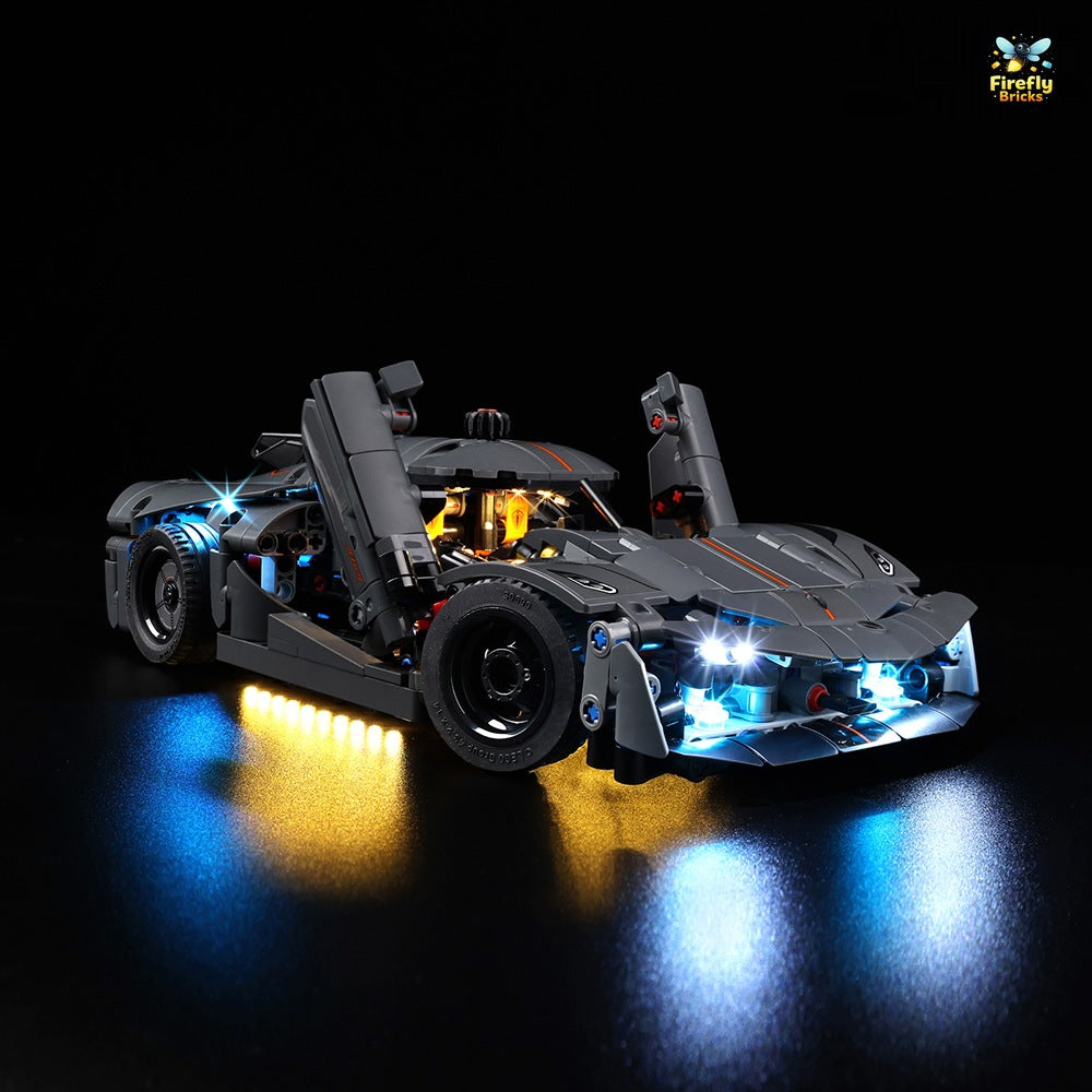 Light Kit for LEGO® Koenigsegg Jesko Absolut Grey Hypercar 42173